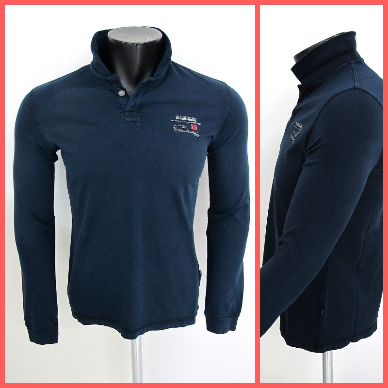 NAPAPIJRI Männer Polo lange Ärmel River 1 N0YHWZ176 Farbe Blau Winter 2018 NAPAPIJRI Männer Polo lange Ärmel River 1 N0YHWZ176 Farbe Blau Winter 2018