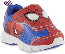 Marvel SPIDERMAN Light-up Sneakers Boys Sz 10 