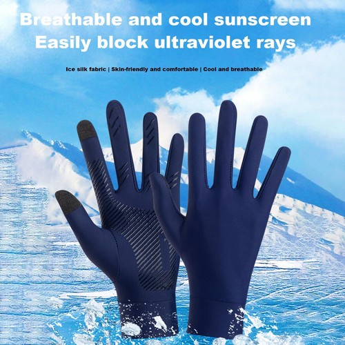 2pcs Fishing Gloves Men Women UV Sun Protection Gloves Non-slip Breathable