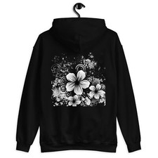 Unisex flower graphic Hoodie