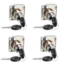 4x Furniture Locks Surface Mount Lock Drawer Cabinet Locks for Screws