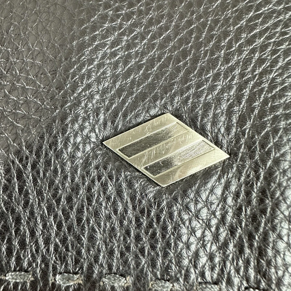 Joseph Abboud мужской кожаный сумка-мессенджер черный ноутбук планшет переноски карманы - Изображение 2 из 4