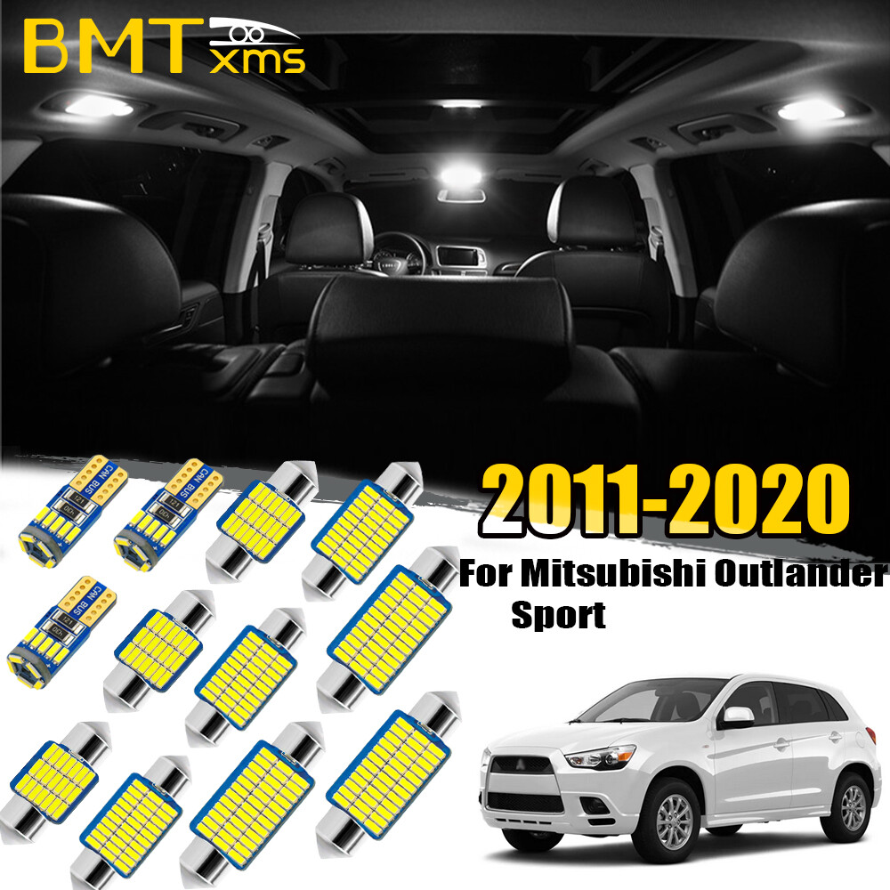 12x White Interior LED Light Package For Mitsubishi Outlander Sport 2011-2020