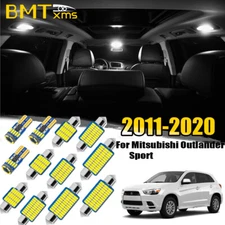 12x White Interior LED Light Package For Mitsubishi Outlander Sport 2011-2020