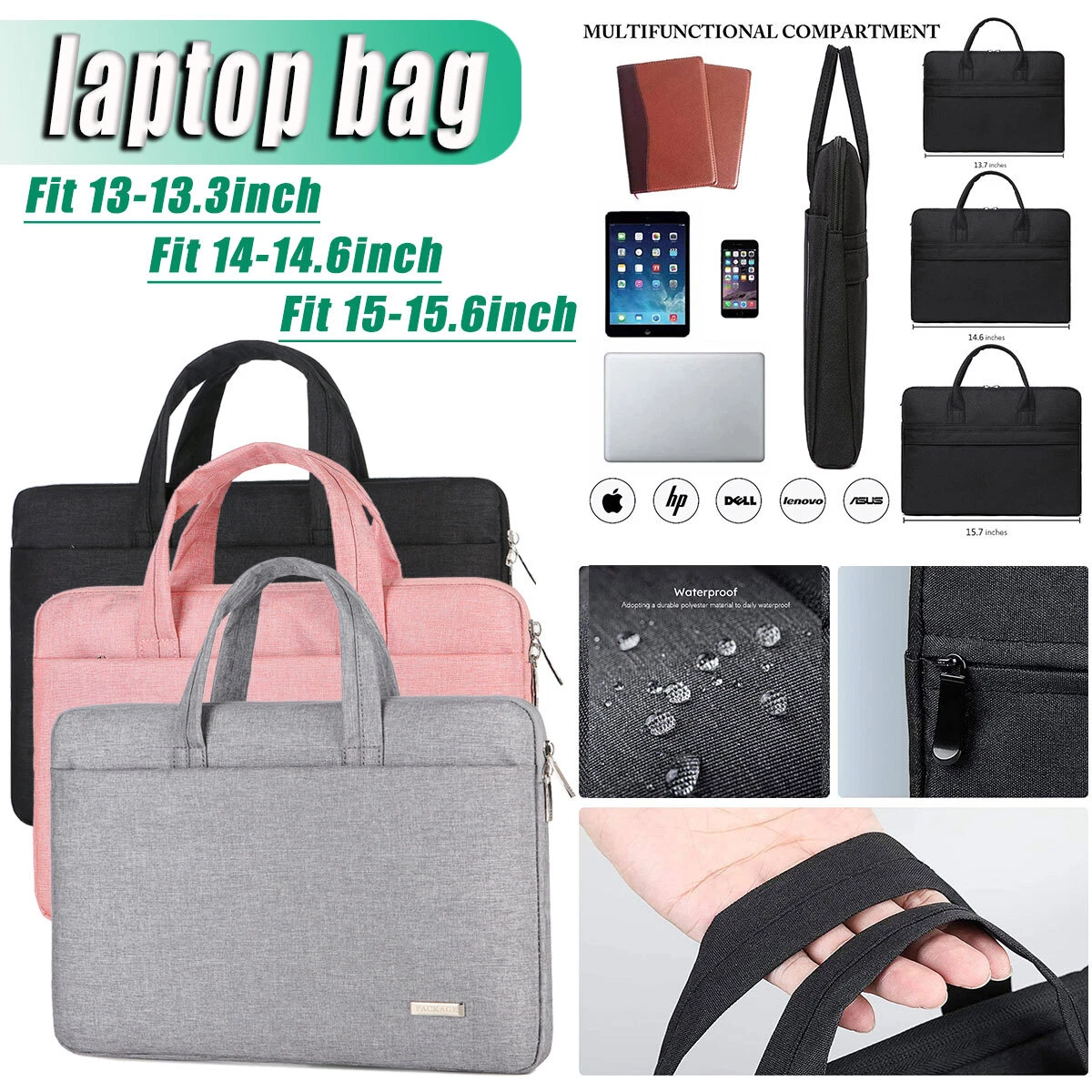 Laptop sleeve 15.6 inch, Laptop bag 15 Inch