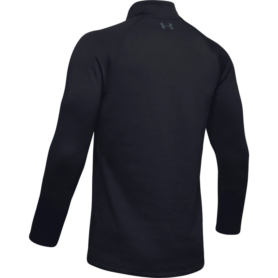 Under Armour 1343242 Men's UA ColdGear Base 4.0 1/4 Zip Baselayer Shirt, Black - Image 2 of 4