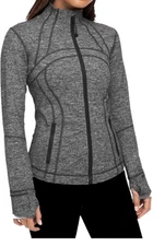 NWT LULULEMON Define Jacket Luon Heathered Black/Grey Size 4 Retail $128