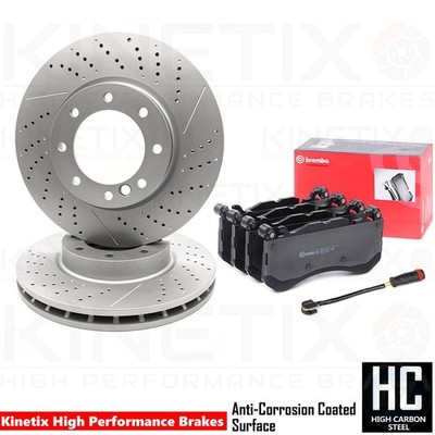 FÜR MERCEDES G-KLASSE G63 G65 AMG BREMSSCHEIBEN BREMBO BELÄGE DRAHTSENSOR VORNE 380mm