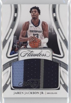 2023-24 Panini Flawless Patch 13/20 Jaren Jackson Jr #PAT-JJJ Patch 3d3