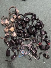 Lot Of 13 LBS Stereo Headphones For Parts/Repair Untested, Broken - SEE PICs
