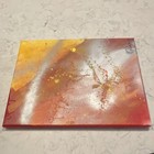 Halko Abstract Original Acrylic Canvas Painting Signed Red Yellow Orange — photo 2