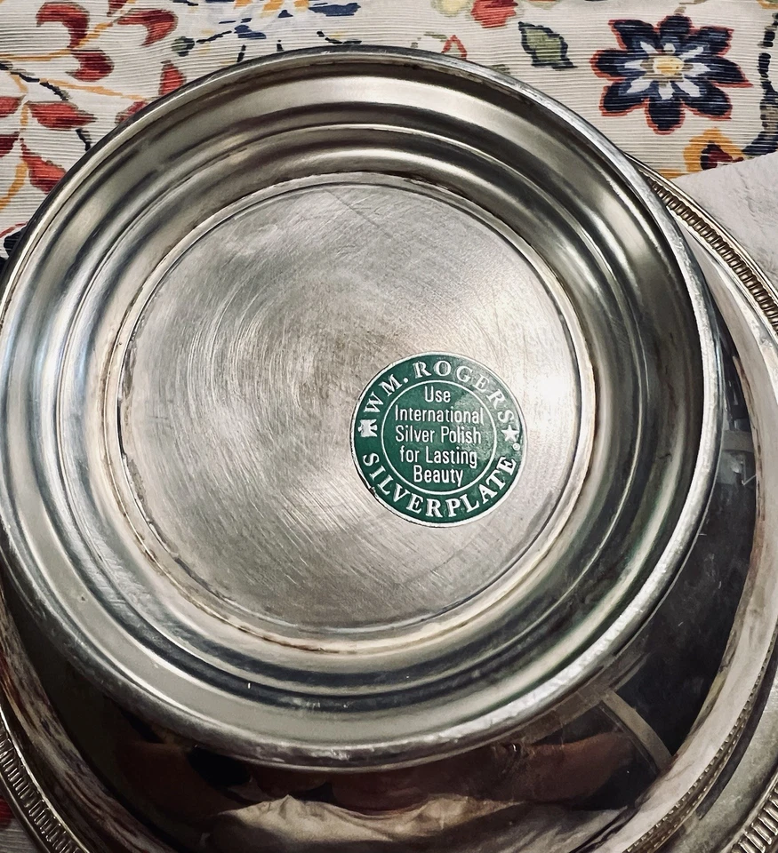  William Rodger’s Silver Plate3 piece  Chafing Dish with Lid/Warmer MCM Vintage  - Image 3 of 4