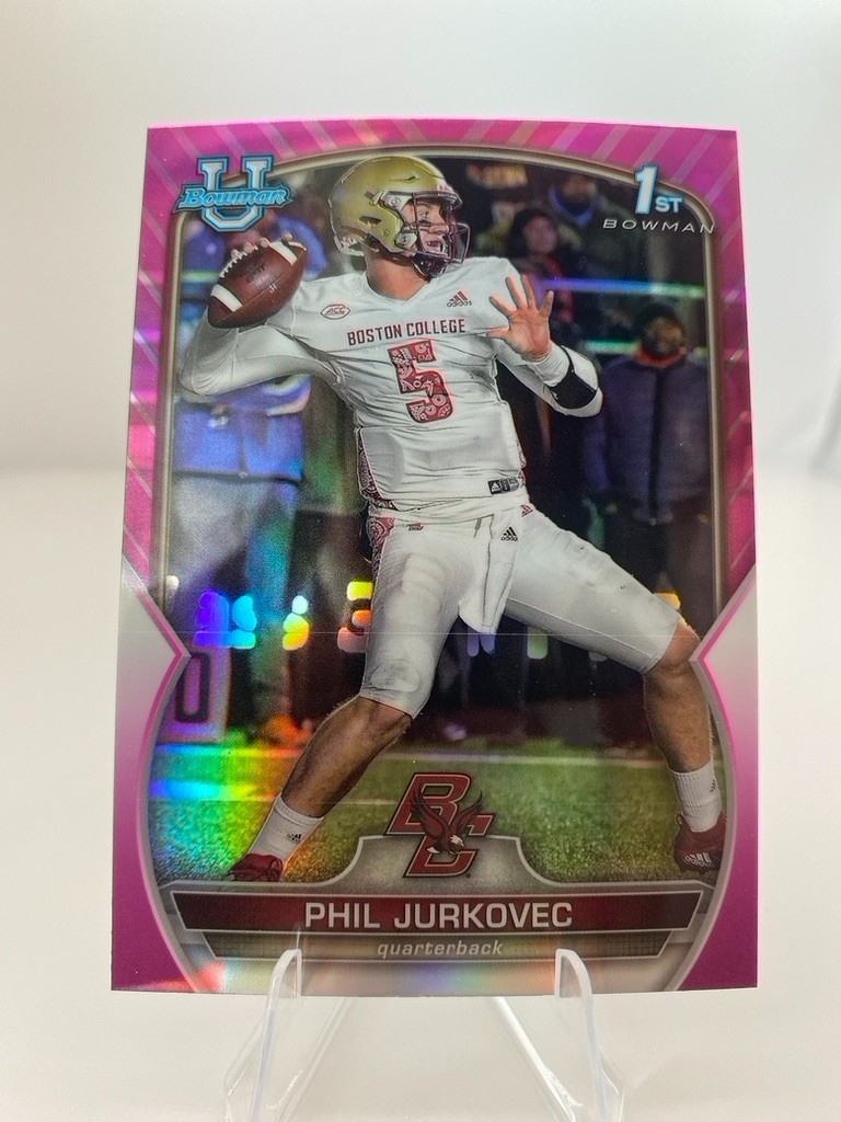 Phil Jurkovec 2022 Bowman Chrome University #35 1st Bowman Pink Refractor