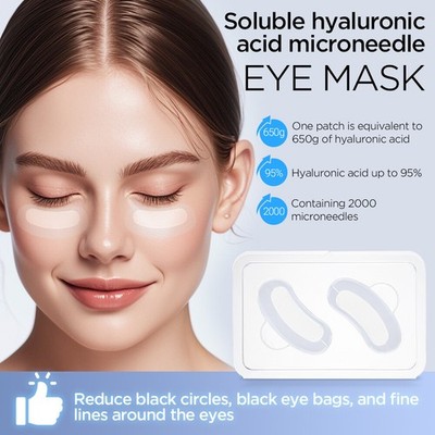 Hyaluronic Acid Microneedle Eye Patches for Anti Wrinkle,Fine Lines Moisturizing