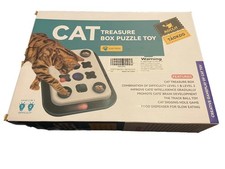 Kitty Cat Toy Treasure Box Puzzle, Keep Your Felines Entertained
