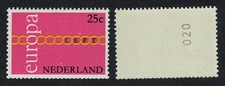 Netherlands Chain of Os Europa 25c Control Number 1971 MNH SG#1131 MI#963
