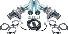 Dougs 2-12 Stainless Steel Electric Exhaust Cutouts Complete Set