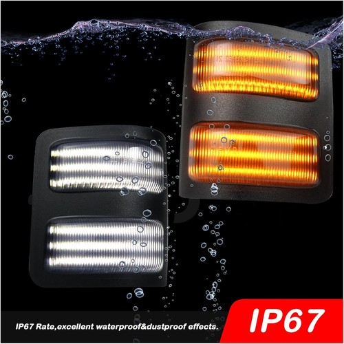 LED Side Mirror Marker Running & Turn Signal Lights Fit For F250 F350 F450... - Picture 6 of 6