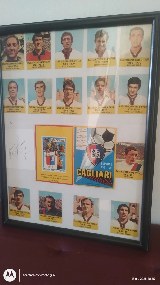 Gigi Riva (Cagliari) - Portachiavi Handmade a Mano in Resina