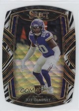 2020 Panini Select Club Level Zebra Prizm Die-Cut Jeff Gladney #293 0rd2