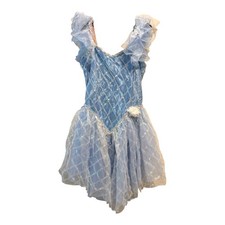 Curtain Call Costumes Dress Dance Ballet 14C Blue Cinderella Ice Princess Lace