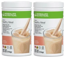 2X HERBALIFE FORMULA 1 Healthy Meal Nutritional Shake Mix Strawberry Cheese 750g