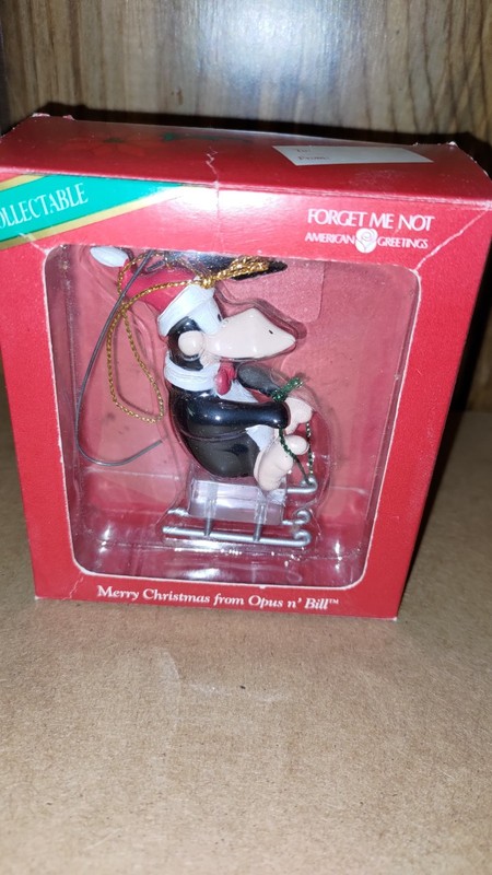 Merry Christmas From Opus N Bill American Greetings 1996 Holiday Ornament