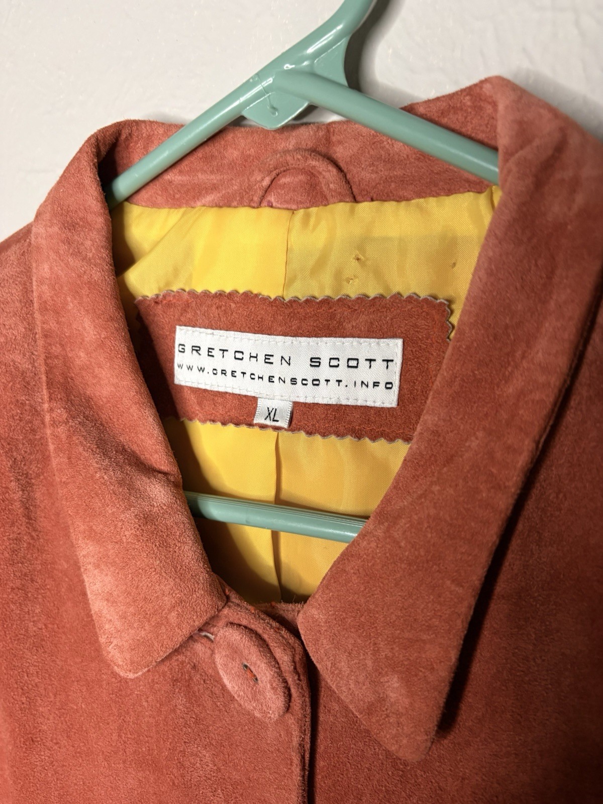 Gretchen Scott Rust Collared Button Basic Jacket … - image 3