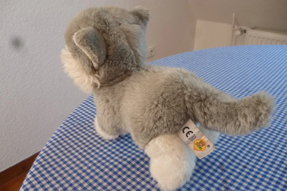 Husky Welpe stehend 25 cm x 20cm Kuscheltier Plüschtier Stofftier von Bauer - Bild 4 von 4