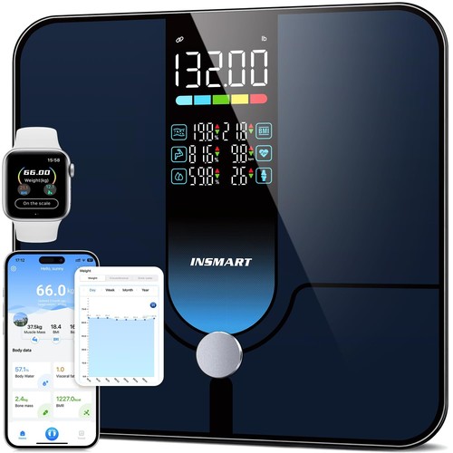 Smart Scale for Body Weight, Large Display Body Fat Scale, Accurate Weight Sc...