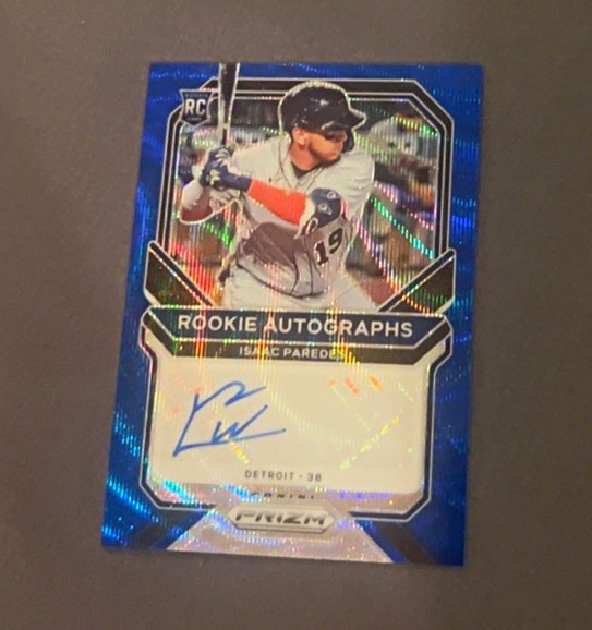 Panini 2021 Prizm Isaac Paredes #RA-IP Rookie Autographs Auto Tigers