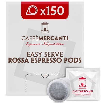 Caffe Mercanti ESE (Easy Serve Espresso) Rossa Italian Coffee Pods in Filter ...