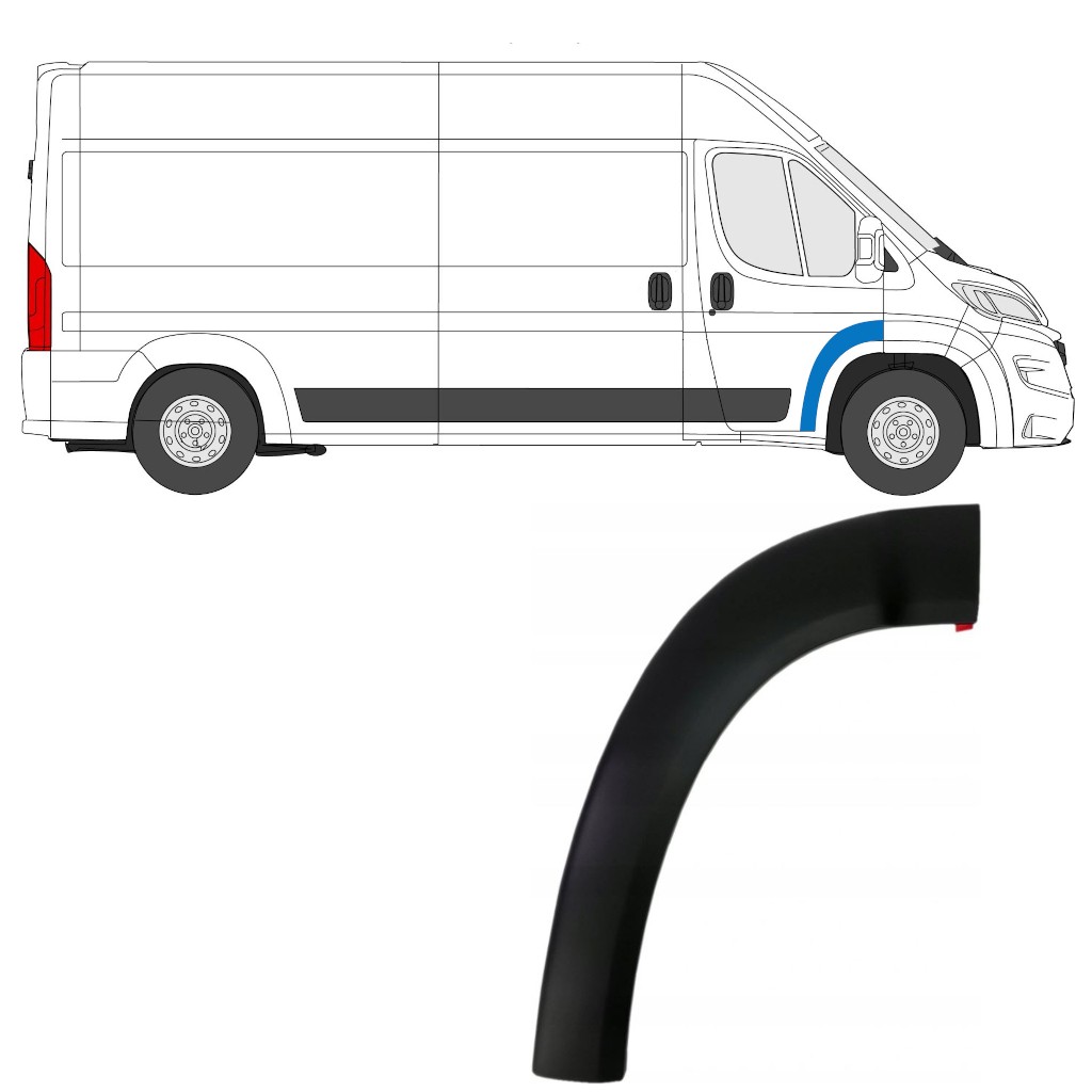 Front door trim for Citroen Jumper 2018- / Right
