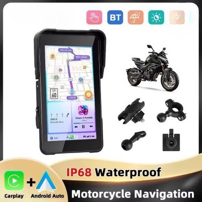  5'' Vertikaler Bildschirm Motorrad Monitor Carplay Android IP68 Wasserdichte 