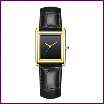 New Elegant Watches for Women and Men Fashion Leather Strap Waterproof Quartz