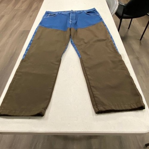 Wrangler Pro Gear 42x30 Double Front Work Jeans Suspender Buttons Utility