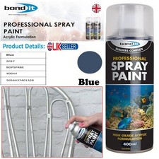 400ml Professional Grade Spray Paint Blue Wood Acrylic Metal Plastic Painting UK