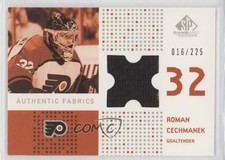 2002-03 SP Game Used Authentic Fabrics 16/225 Roman Cechmanek #AF-CK 0c3