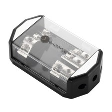 Bassface DIS1/3ANL Nickel Plated Distribution Block ANL Fused - 3x4AWG From 1x0A