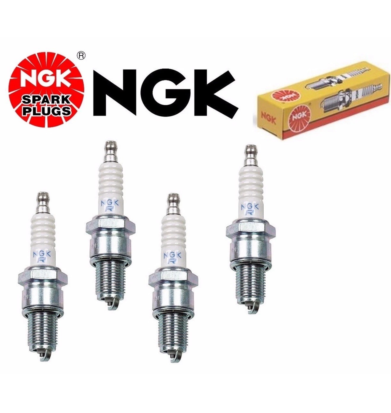4 X NGK Standard Resistor OEM Performance Power Spark Plugs BPR7ES # 5534