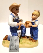 Denim Days Debbie's Dad 1515 Homco Home Interiors 1985