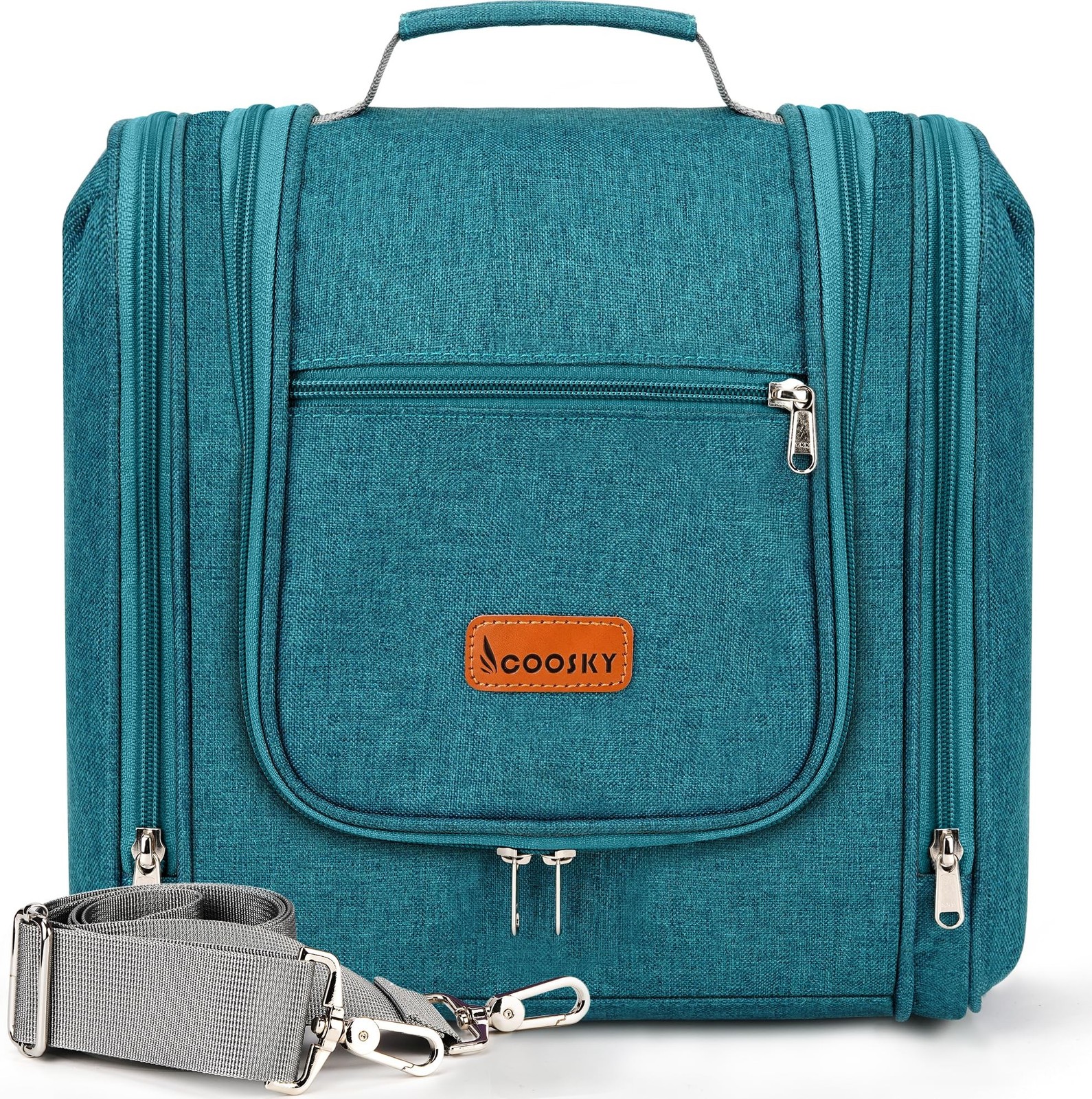 Travel Hanging Toiletry Bag for Women and Men, 6 Organizer Compartments, Hold...