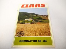 Original Prospekt Claas Dominator 38 48 Mähdrescher mit 20 Seiten von 9/1982