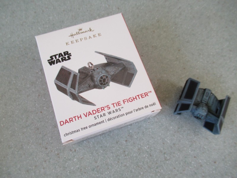 Hallmark Keepsake Star Wars Darth Vader's Tie Fighter mini Xmas tree ornament