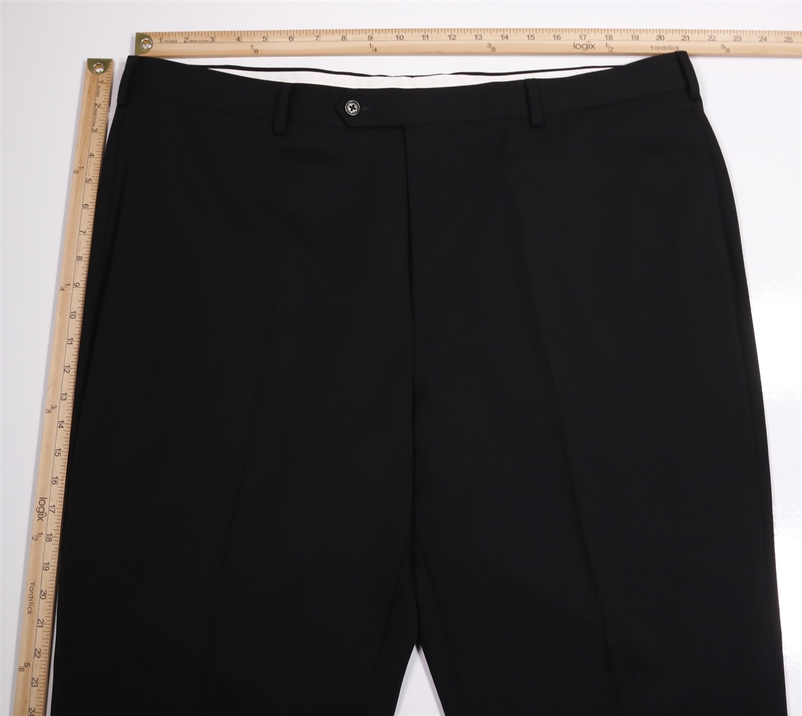Brooks Brothers Madison Solid Black Flat Front Wo… - image 4