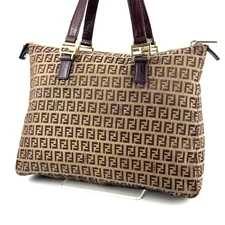 Fendi  Shoulder Bag Hand Bag Zucchino Canvas Brown 276T0279