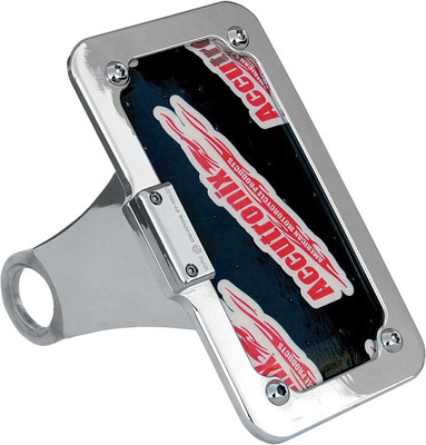 Accutronix Side Mount License Plate Assembly Chrome
