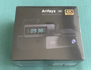 Dash Cam, Arifayz Q4, 4K Ultra HD, Avant & Arrière- neuf, scellé & non ouvert