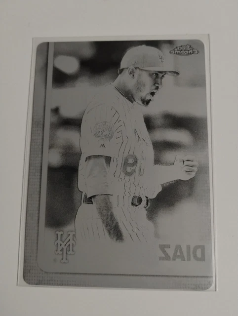 2019 Topps Chrome Update Edwin Diaz Black Printing Plate 1/1 #16 NY Mets