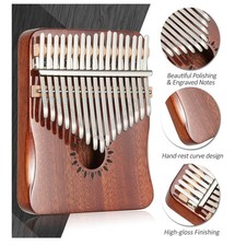 AARVI Kalimba Thumb Piano, Portable 17 Keys Mbira Finger Piano with Tune Hammer